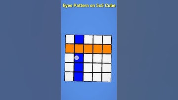 Eyes Pattern on 5x5 Cube☺️ #shorts #viral #youtubeshorts #viralvideo #pattern #trendingshorts #cube