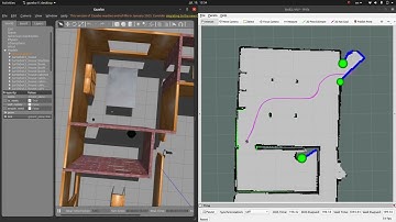 A demonstration of autonomous exploration of unknown environment using explore_lite.