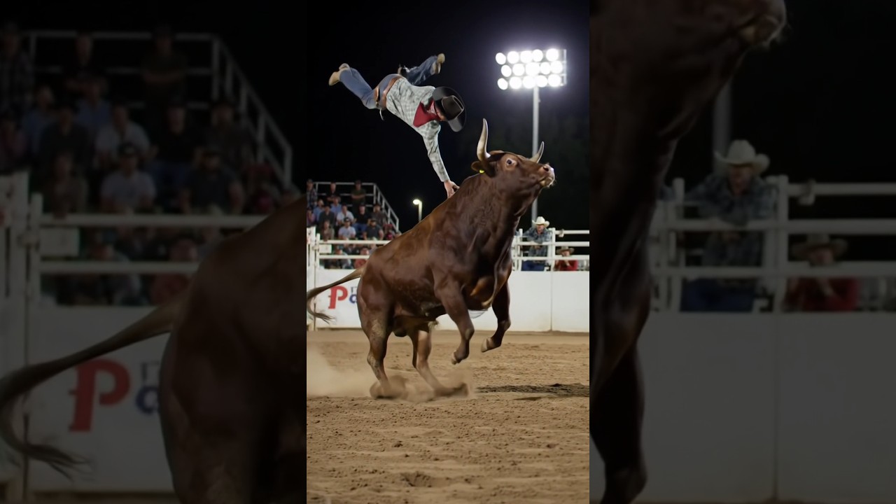 Wild Bull Toss! Cowboy Flies Off in Epic Rodeo Action 🐂💥 