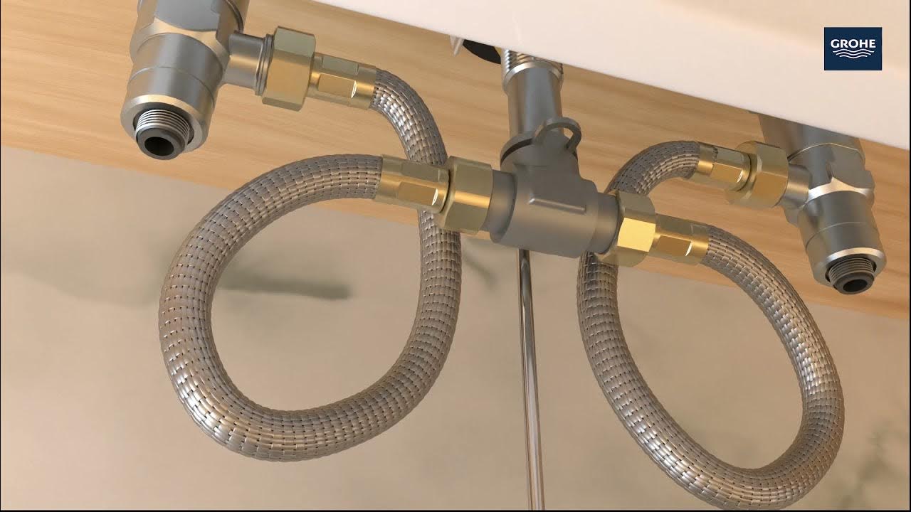 How to Install Your GROHE Essence Widespread Bathroom Faucet YouTube