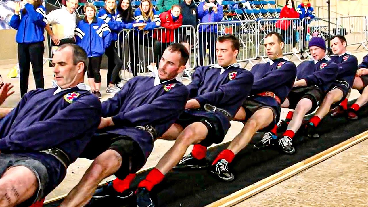 Northern Ireland Outsmarts Scotland 💥 Intense Indoor Tug of War ...