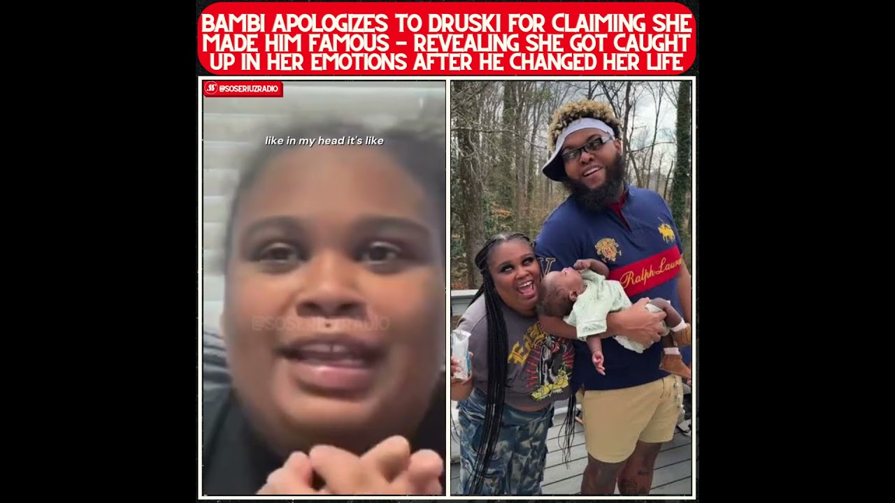 Should He Accept Her Apology After What She Said About Him?! 👀 #druski #bambi