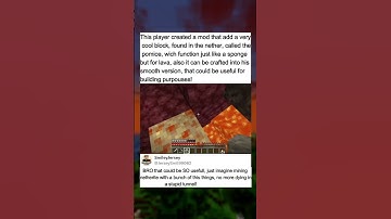 lava sponge for the nether?! #minecraft