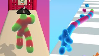 Game Comparison: Blob Runner 3D vs Blob Stack 3D Gameplay All Level New Update - Game PikaName