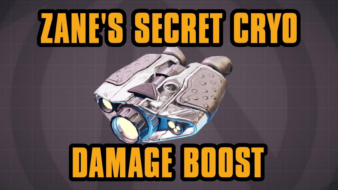 Zane's Secret Cryo Damage Boost Borderlands 3 (description for more