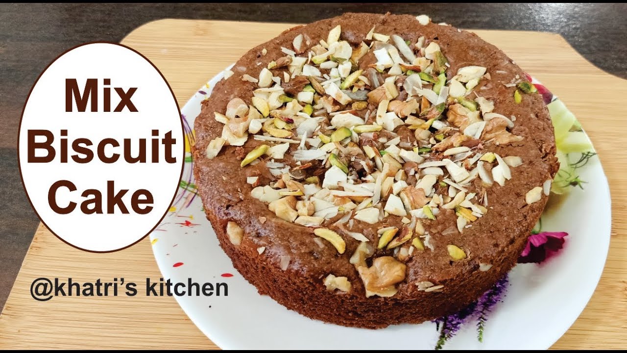 Mix Biscuit Cake Recipe In Kadai How To Make Biscuit Cake Easy Cake