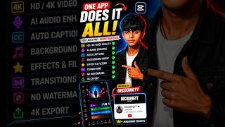 Mobile Se Pro-Level Editing: Ek Hi App Mein Sab Features!#capcut #youtubegrowth #editortools