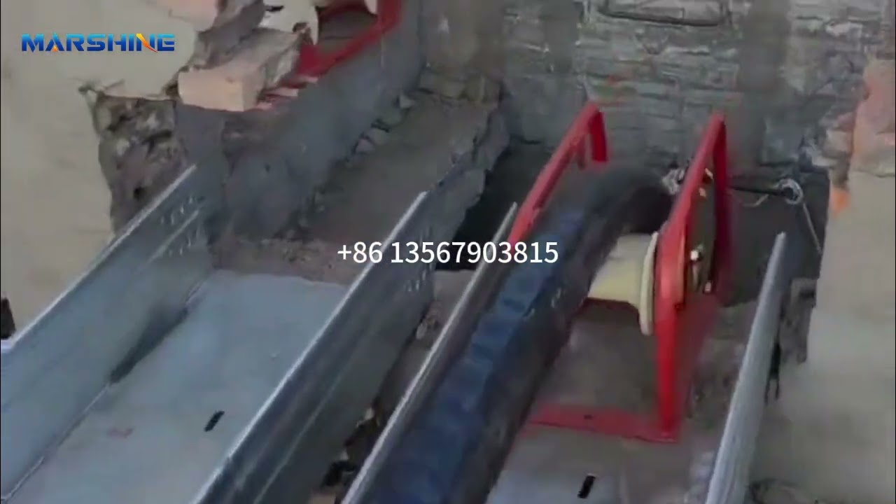 Operation in Construction Site Of Underground Cable Conveyor Cable Laying Machine  