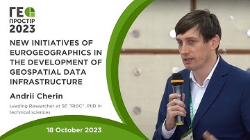 Geospace 2023 Andrii Cherin Development  EuroGeographics  initiatives in spatial data infrastructure