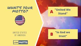 What is the National motto of United States of America?