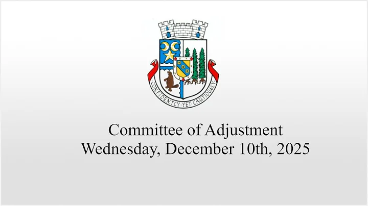 Committee of Adjustment - December 10th 2025