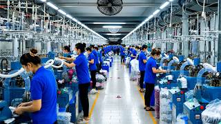 1 Million Pairs a Month! Sock Mass Production Process