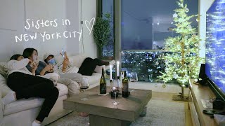 NYC SISTER VLOG | a surprise proposal, NYC Christmas, cozy nights in, putting up the Christmas tree!