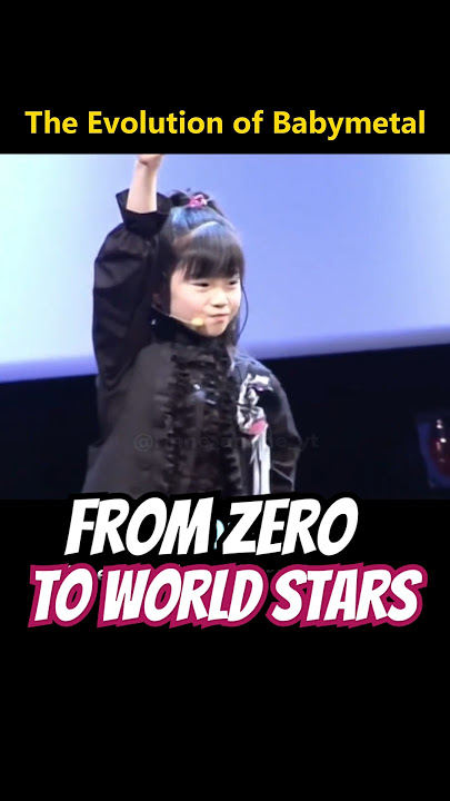 The Evolution of BABYMETAL#babymetal #moametal  #sumetal #yuimetal #moakikuchi #モアメタル  #スゥメタル