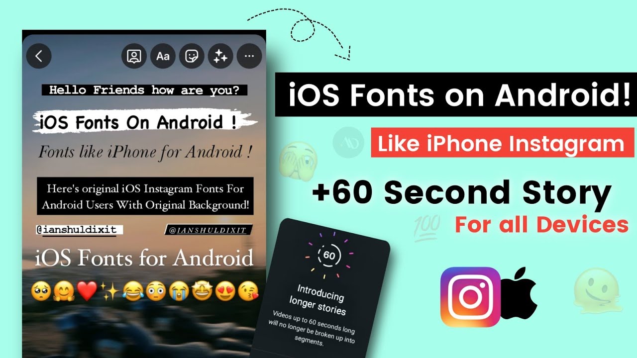 Sử dụng phông chữ iOS độc đáo và hiệu ứng tuyệt vời trên Android để tạo ra câu chuyện Instagram vô cùng đồng nhất! Bạn sẽ có thể tạo ra câu chuyện Instagram đầy đủ với phông chữ iOS và nhiều hiệu ứng hấp dẫn để làm nổi bật câu chuyện của mình.