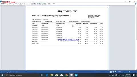 Tutorial: Smart DynaMod Sales Gross Profit Report