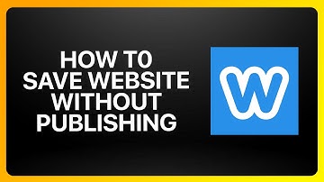 How To Save Weebly Website Without Publishing Tutorial