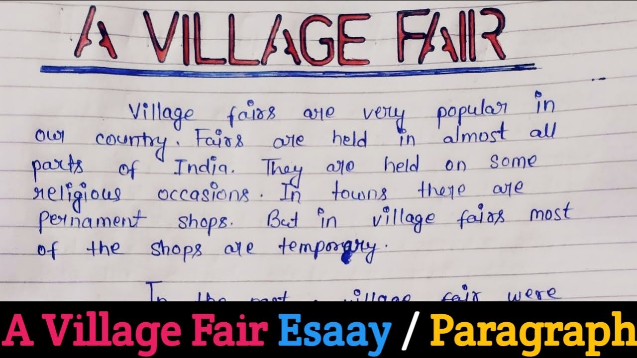 a village fair essay 100 words