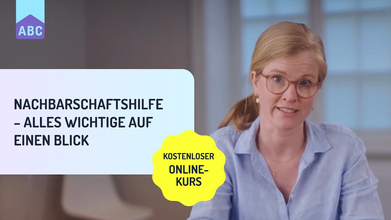 Nachbarschaftshilfe Kurs | Mit Luise Meyer-Holz | Pflege ABC