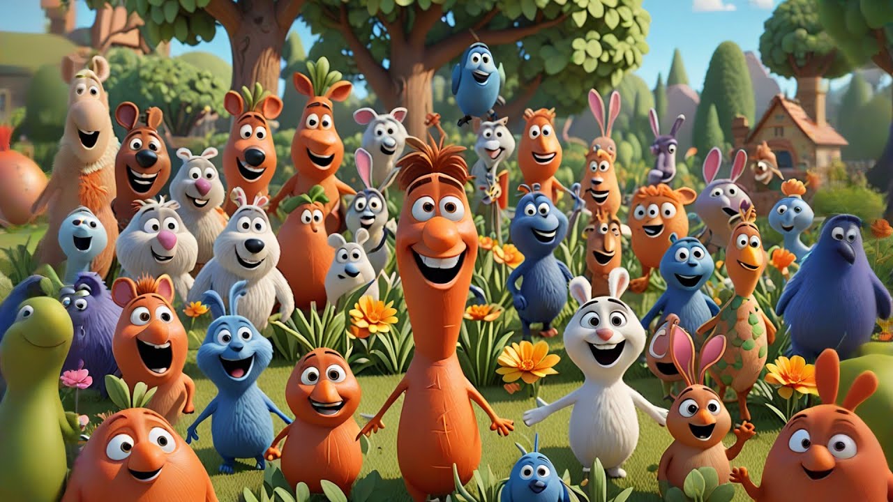 The Magic Carrot That Could Sing 🥕🎶| Fun Learning Song for Kids | Imaginative Adventure & Vocabulary