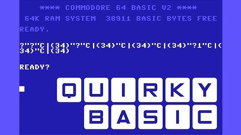Quirky BASIC and Looping without Loops | Commodore 64 Basic Quirks