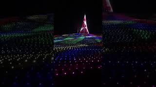 Callaway garden fantasy light show 7 story Christmas tree, music and lights flow as one.