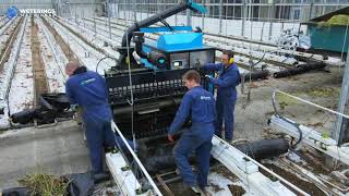 Super Bio Chopper Compact endurance test shredding tomato plants stems crops in Dutch greenhouse