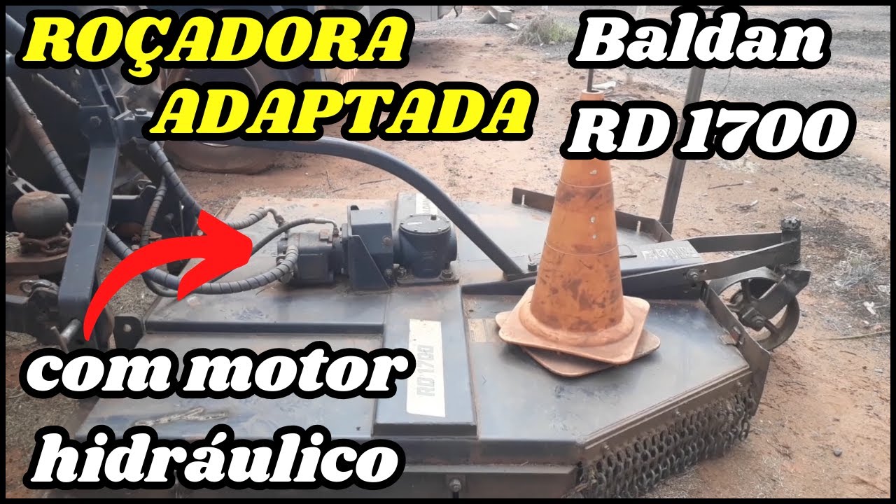 ROÇADORA BALDAN RD 1700 ADAPTADA COM MOTOR HIDRÁULICO