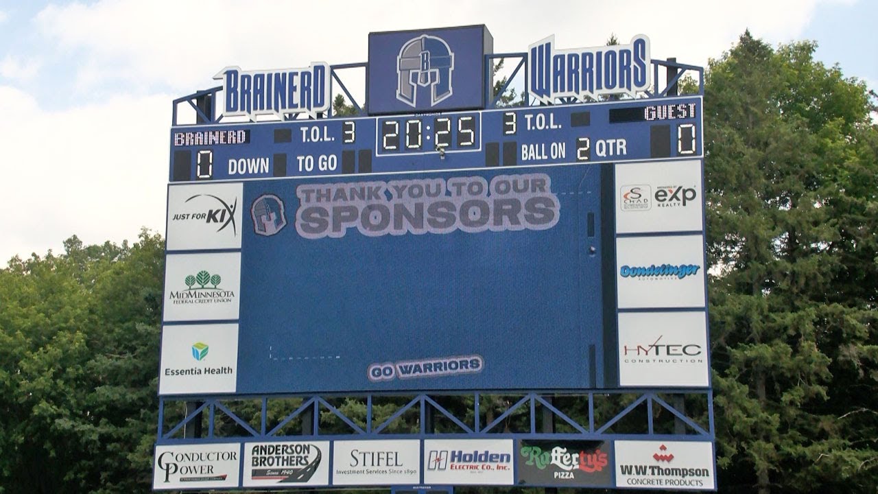 Brainerd High School Unveils Brand-New Video Scoreboard | Lakeland News