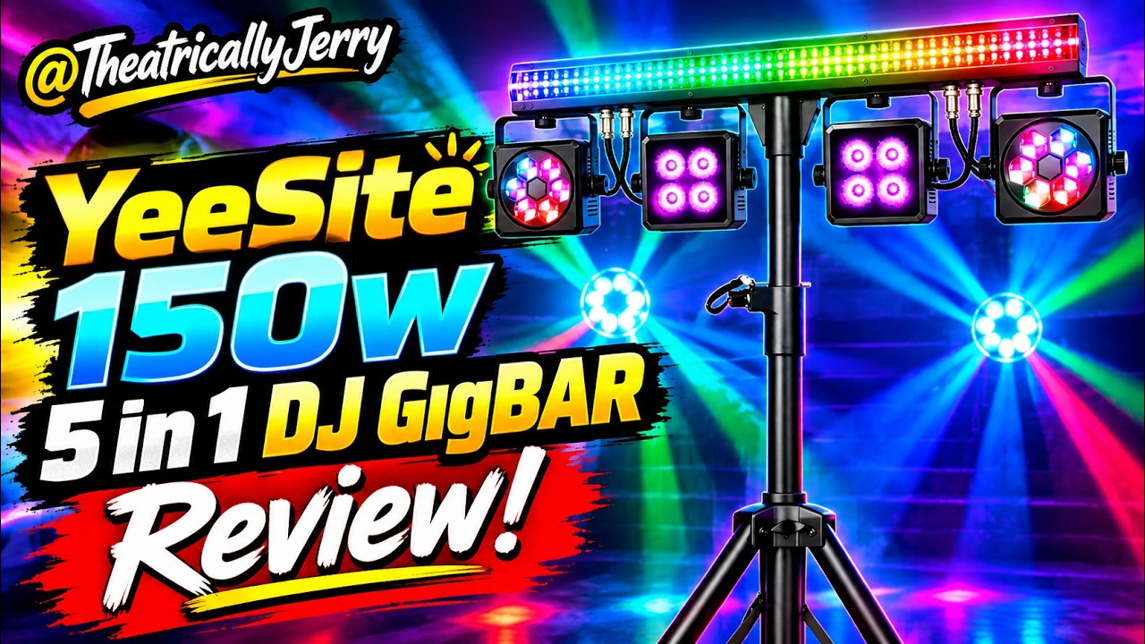 YeeSite 150W GigBAR Review — The Ultimate Budget DJ Lighting System?