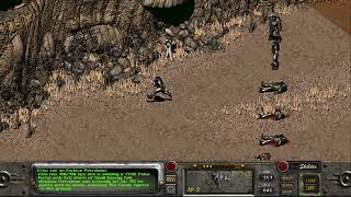 Fallout 2 high dps build vs Enclave patrol of 6 Wealth