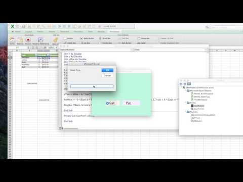 Black-Sholes Option Price by VBA in Excel