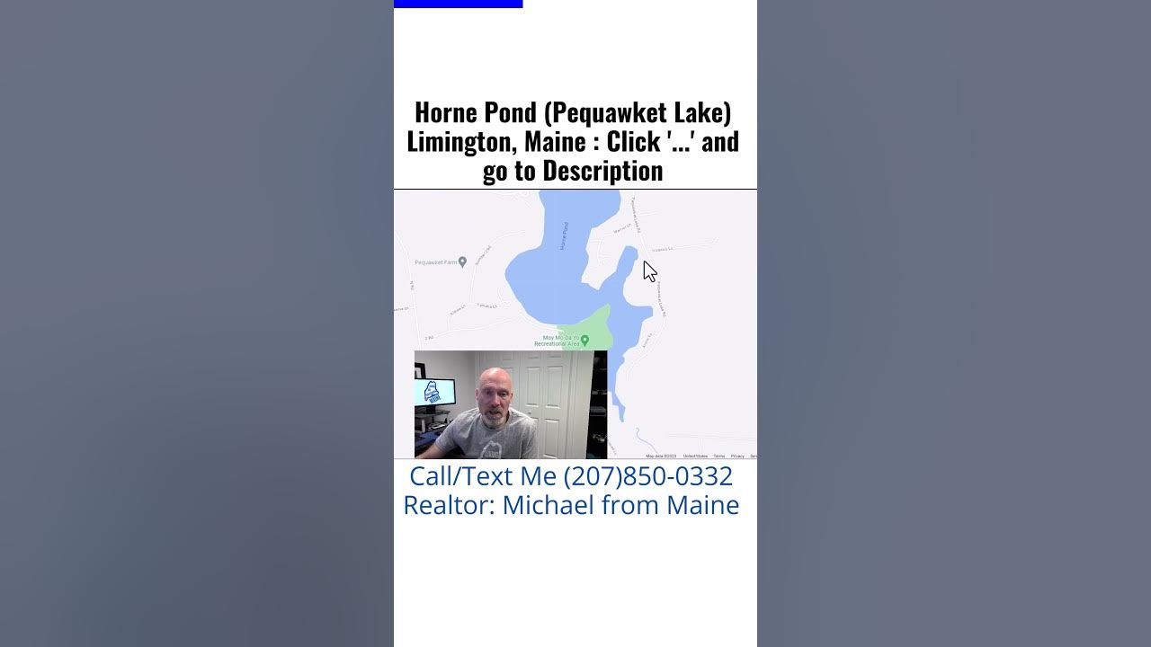 Horne Pond Pequawket Lake Limington Maine Overview Real Estate