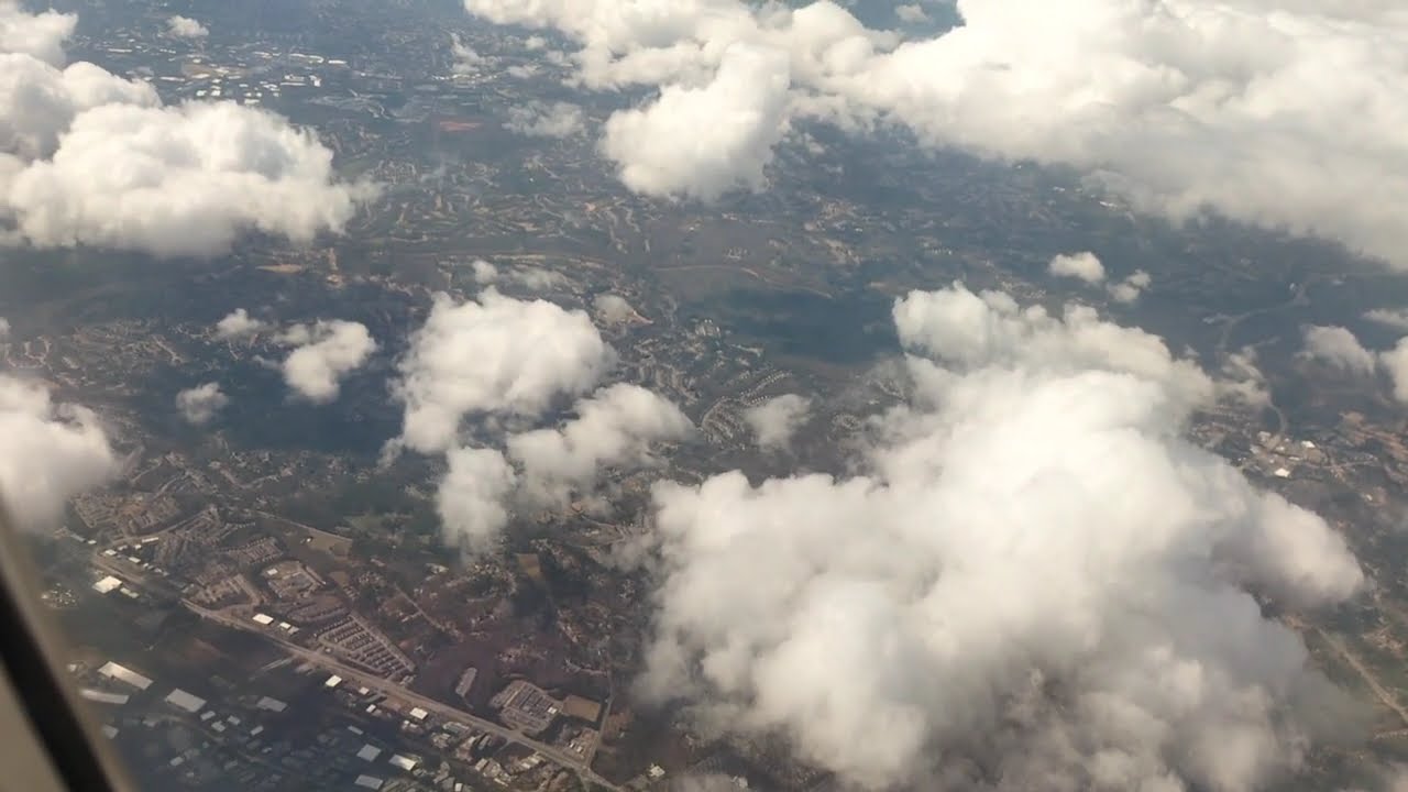 Lufthansa Flight Landing Atlanta GA USA | Georgia | Awesome Amazing Breathtaking Dense Cloudy View
