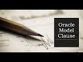 Oracle Model Clause