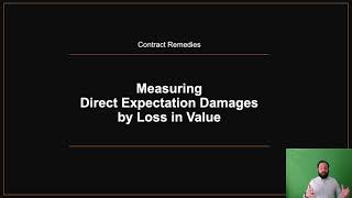 Contract Remedies: Calculating Direct Expectation Damages with the Loss in Value Method