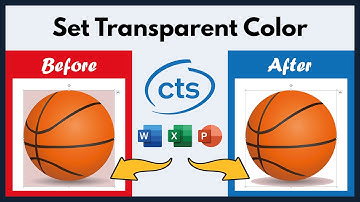 How to set transparent color in Microsoft Word Excel Powerpoint 2022? | transparent background image