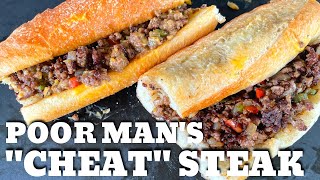 Delicious Ground Beef Cheesesteak Sandwich On The Blackstone Griddle  Easy And Tasty Recipe!