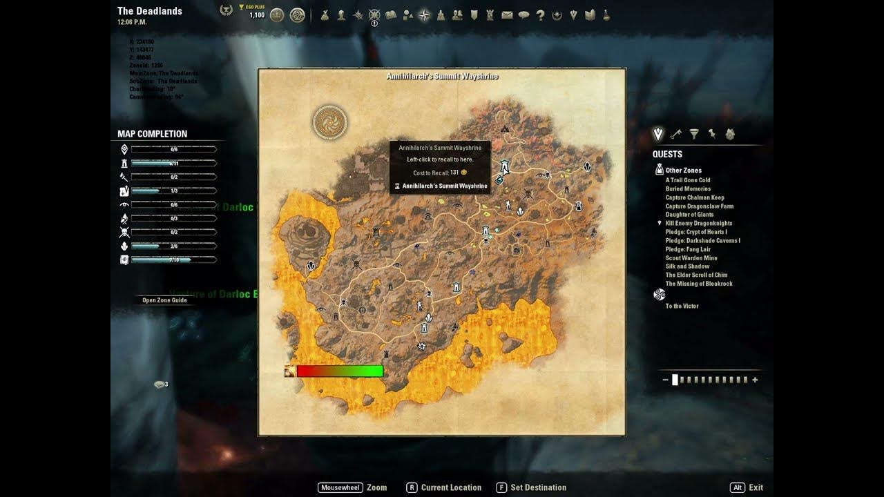 ESO Deadlands + Fargrave Skyshards YouTube