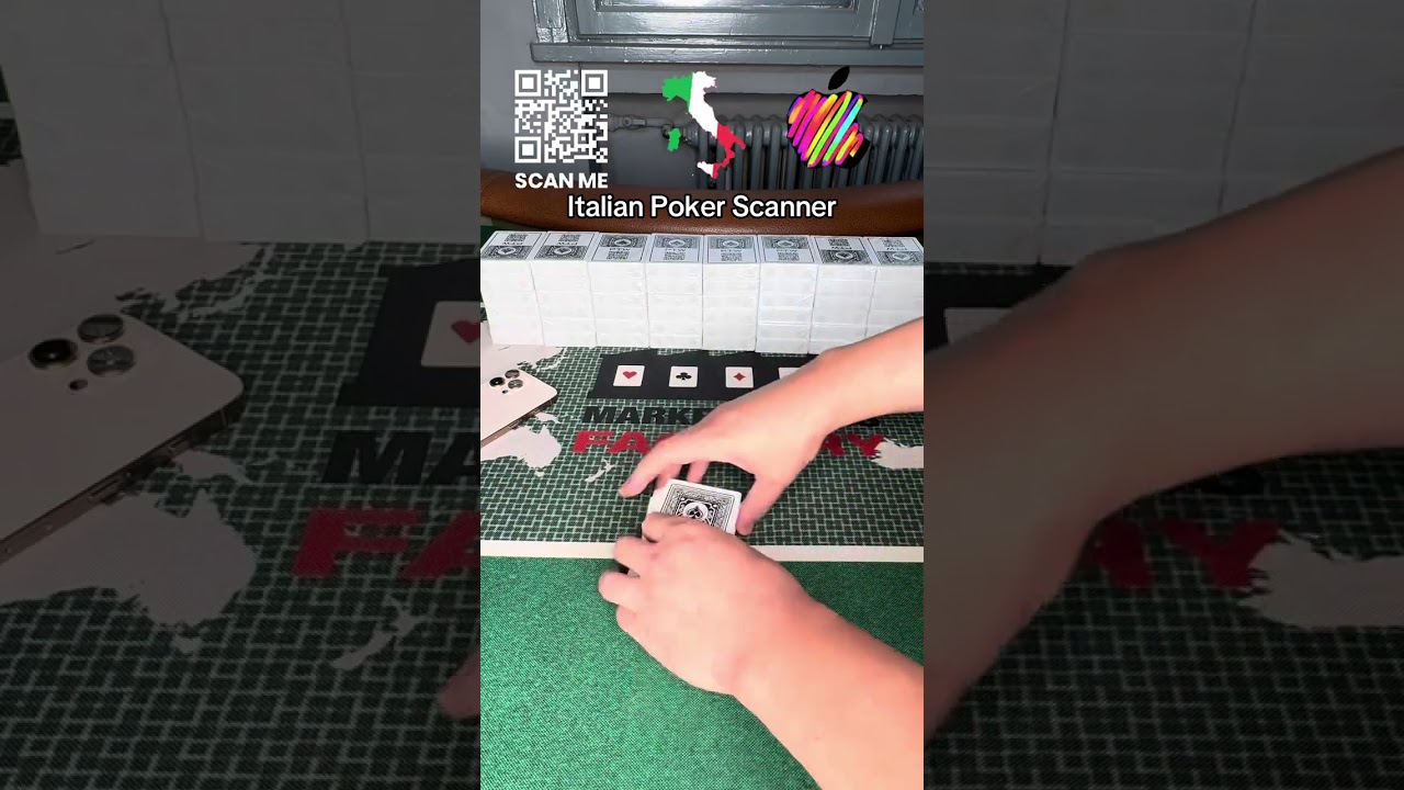 Poker scanner iPhone 16 Pro Max per carte da gioco con codice a barre italiane PTW | +4 0752 565 565