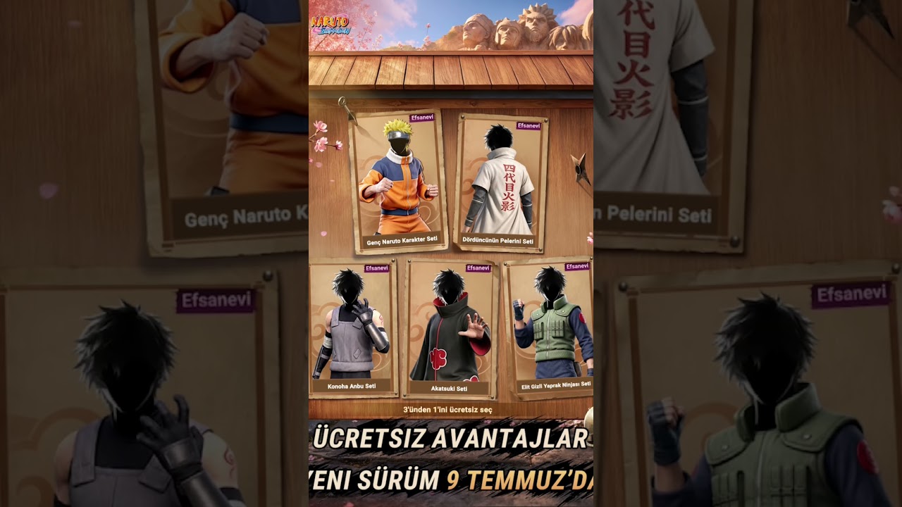9 Temmuz'da Naruto kıyafetleri! Hepsi KALICI ÜCRETSİZ!https://pubgmobile.go.link/NARUTO#PUBGMxNARUTO