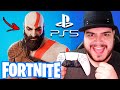 JOGANDO FORTNITE COM O KRATOS NO PLAYSTATION 5!