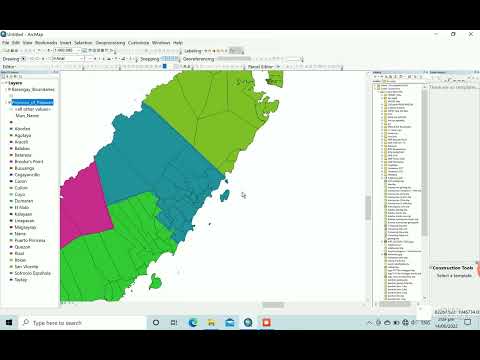12 - Setting up shapefile symbology colors and labels in ArcGIS 10.2.2