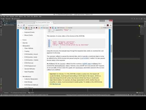 jQuery Ajax入門 第2章ファンクション レッスン 3 getJSON