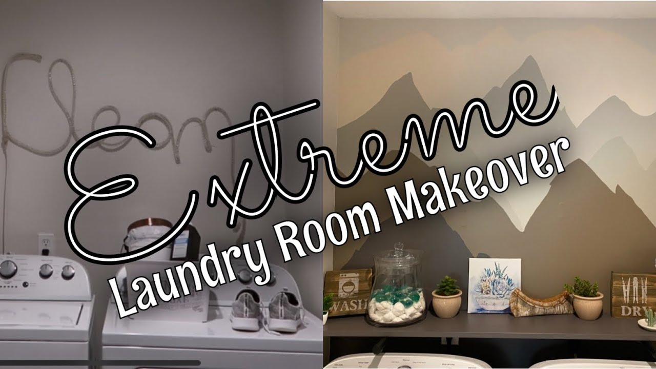 EXTREME Laundry Room Makeover! - YouTube
