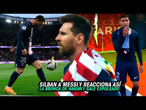 Así FUE la REACCIÓN de MESSI a los SILBIDOS de la AFICIÓN del PSG | La BRONCA de HAKIMI y EXPULSIÓN