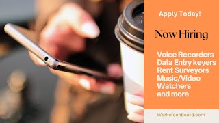 Hiring Data Entry Keyers + Voice Recorder Jobs (Weekly Pay)