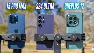 s24 ultra vs iphone 15 pro max vs oneplus 12 | camera comparison!