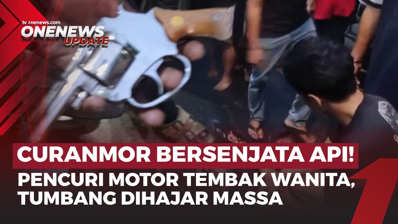 Curi Motor Sambil Meletuskan Tembakan, Pelaku Babak Belur Dihajar Massa di Jakbar | OneNews Update