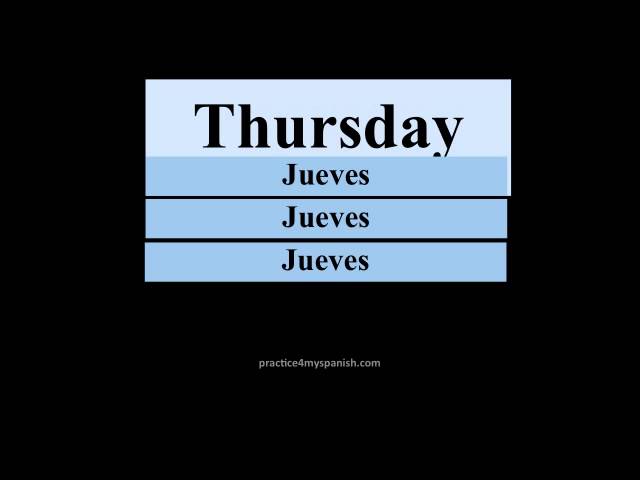 How to Pronounce Wednesday (Miércoles) in Spanish 
